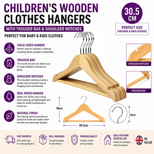 Children wooden clothes - children's,