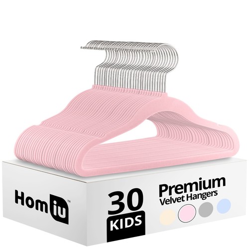 Kids velvet clothes hangers - velvet,
