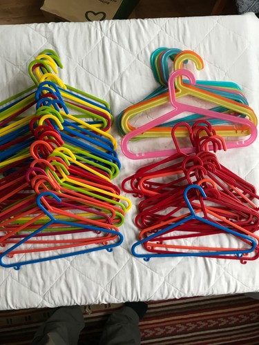 Kids plastic clothes hangers - kids,